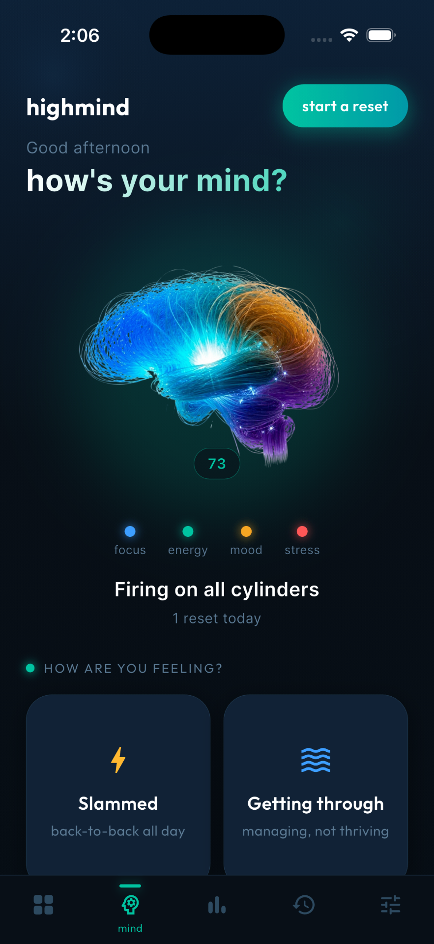 highmind home — how's your mind